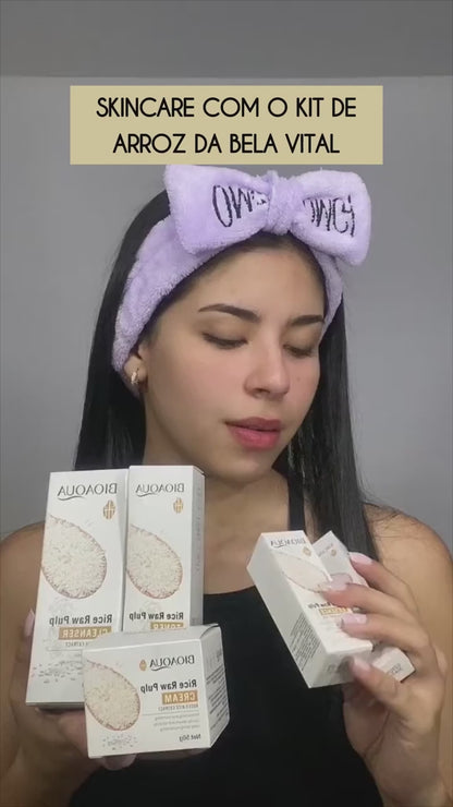 Coffret Bioaqua Pulpe de Riz — Soin Visage 6 Pièces à l'Extrait de Riz